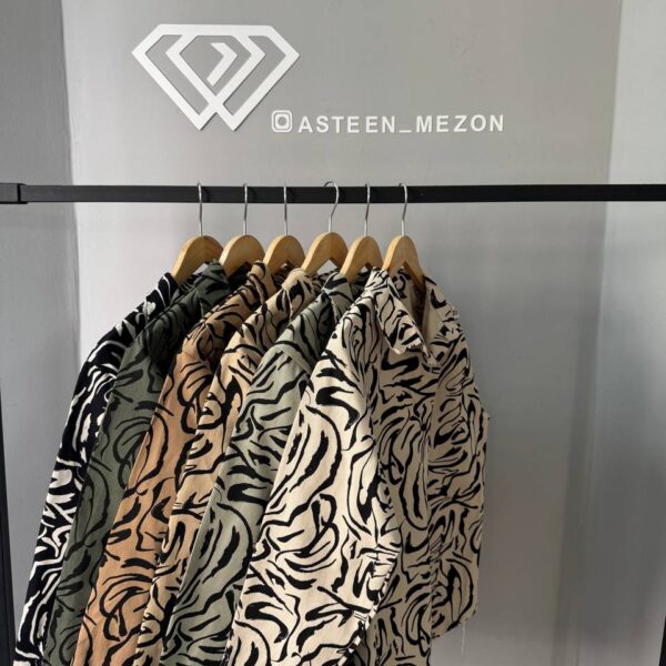 پیراهن کتان زبرا122784