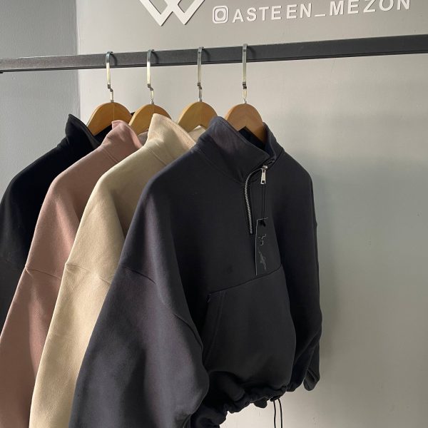 نیم زیپ جیب دار مانتی 182173